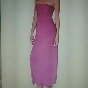Bnwt pink strapless maxi dress
